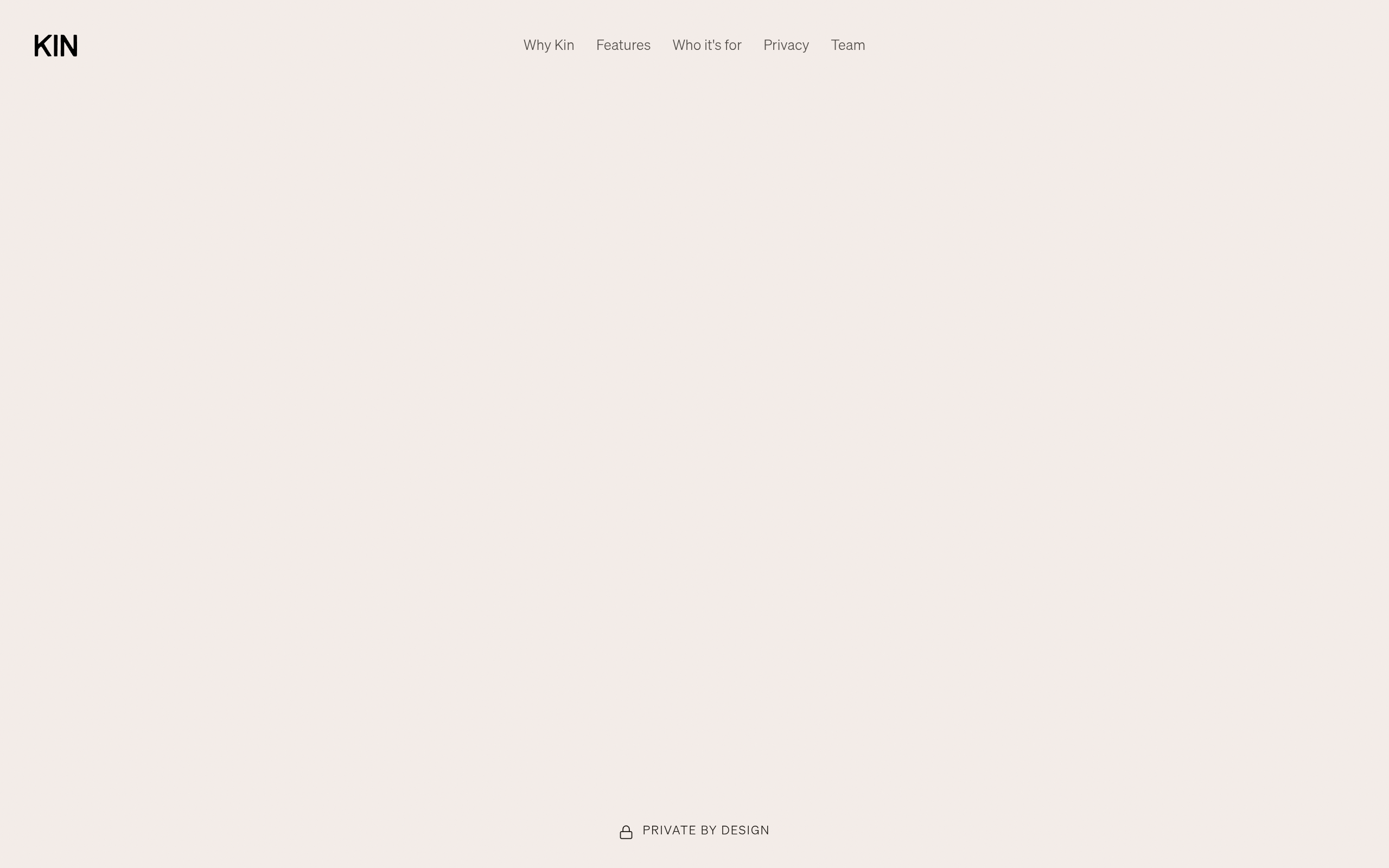 screenshot of Kin AI