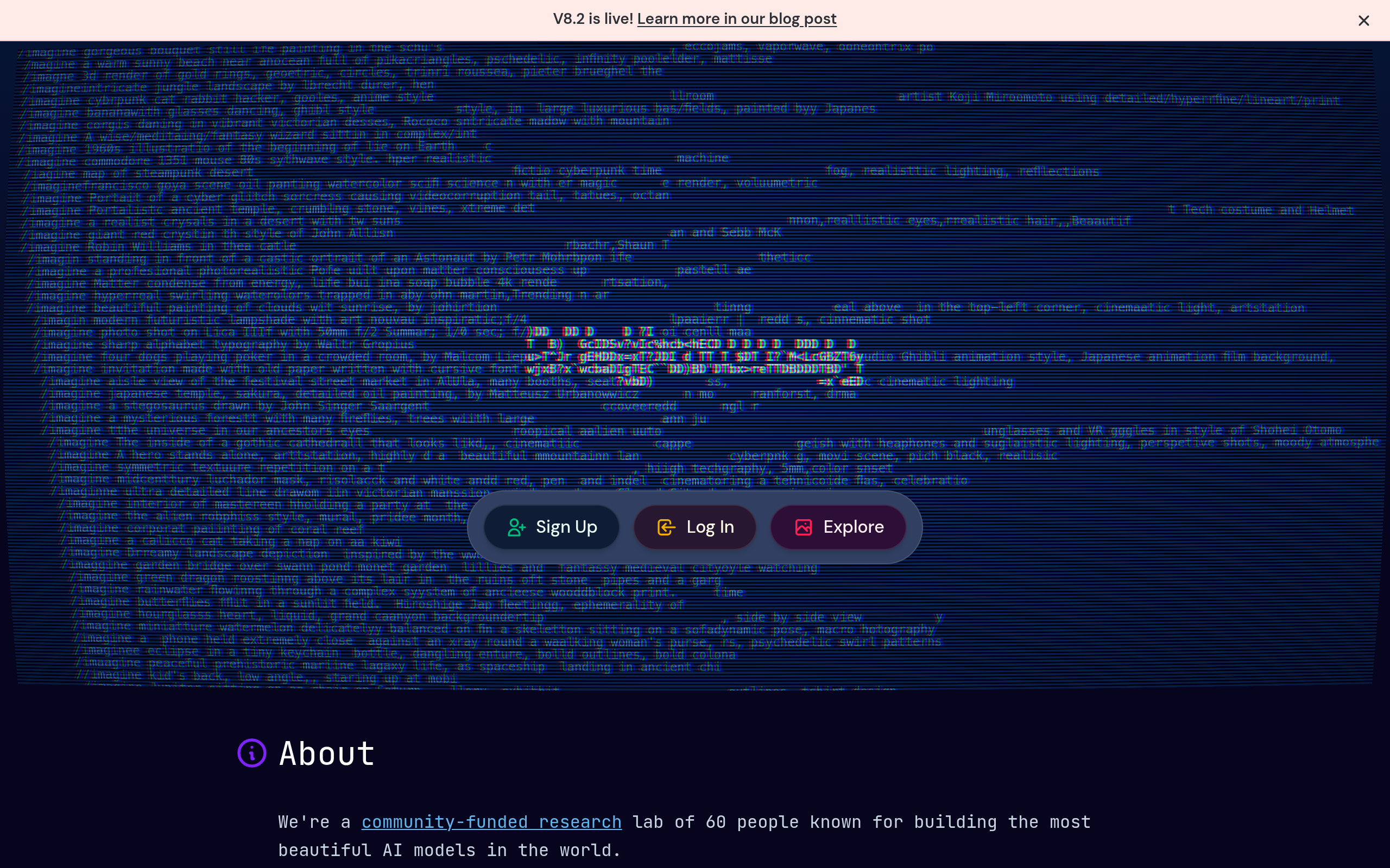 screenshot of Midjourney